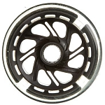 Колесо PU 120mm для пластик. самокатов со светом 1 шт.