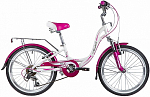 Велосипед Novatrack 20" Angel алюм., 6 скор., белый