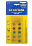 Набор флажковых предохранителей Goodyear "микро" 10 шт.+экстрактор