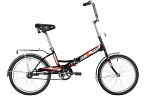 Велосипед Novatrack 20" TG-30 скл., торм. нож., чёрный 