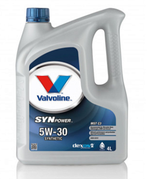Моторное масло Valvoline Synpower MST C3, синт., 5W30 5 л