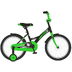 Велосипед Novatrack 16" Twist, тор. нож., крылья, зелёный 